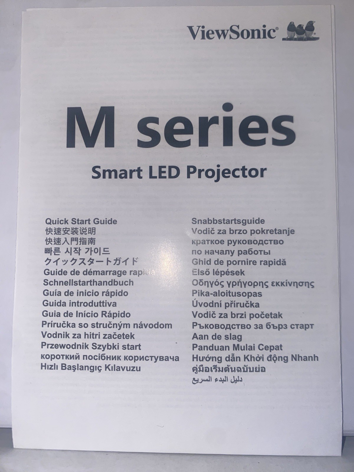 Viewsonic Smart Led portable projector M Series with Remote Control