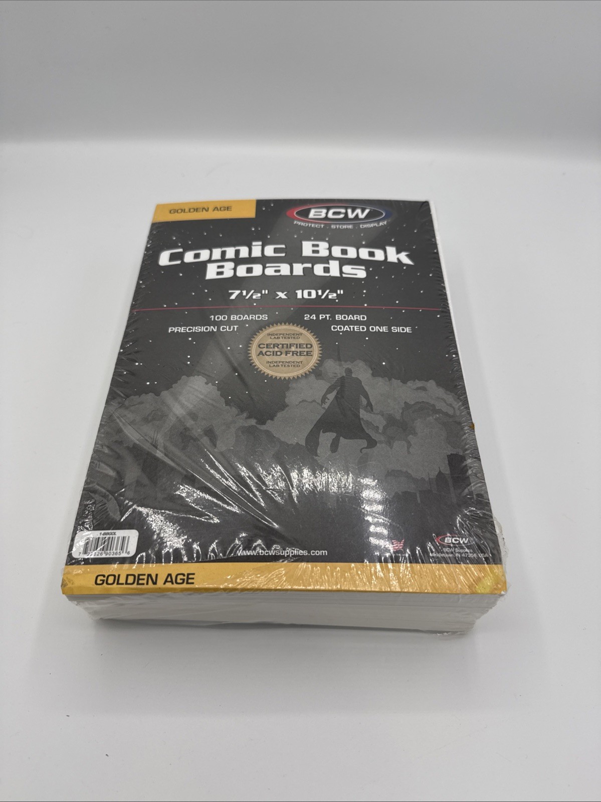 100 BCW Golden Comic Book Backing Boards Storage White Backer Acid Free