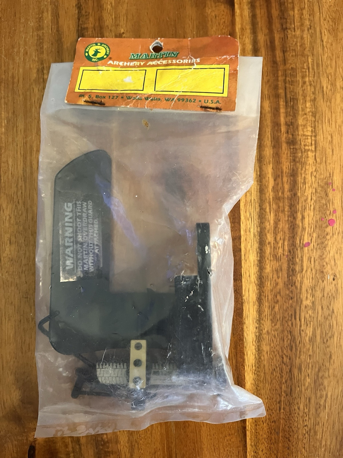 VINTAGE MARTIN ARCHERY FAST TRACK BOW ARROW REST WITH OVERDRAW RH