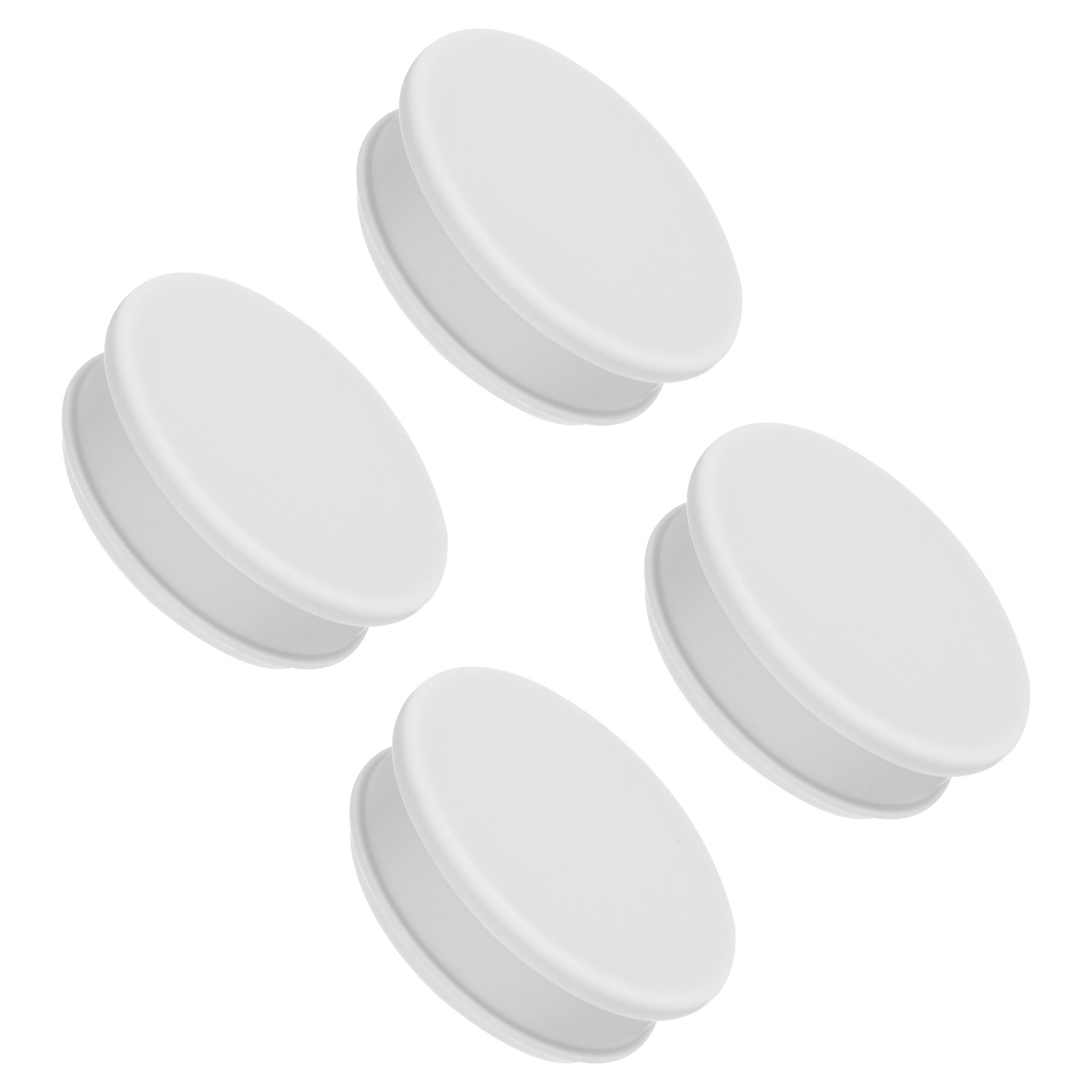 4pcs Silicone Hole Plugs Flush Type Panel Round Hole Plugs 46.6mm Diameter Grey