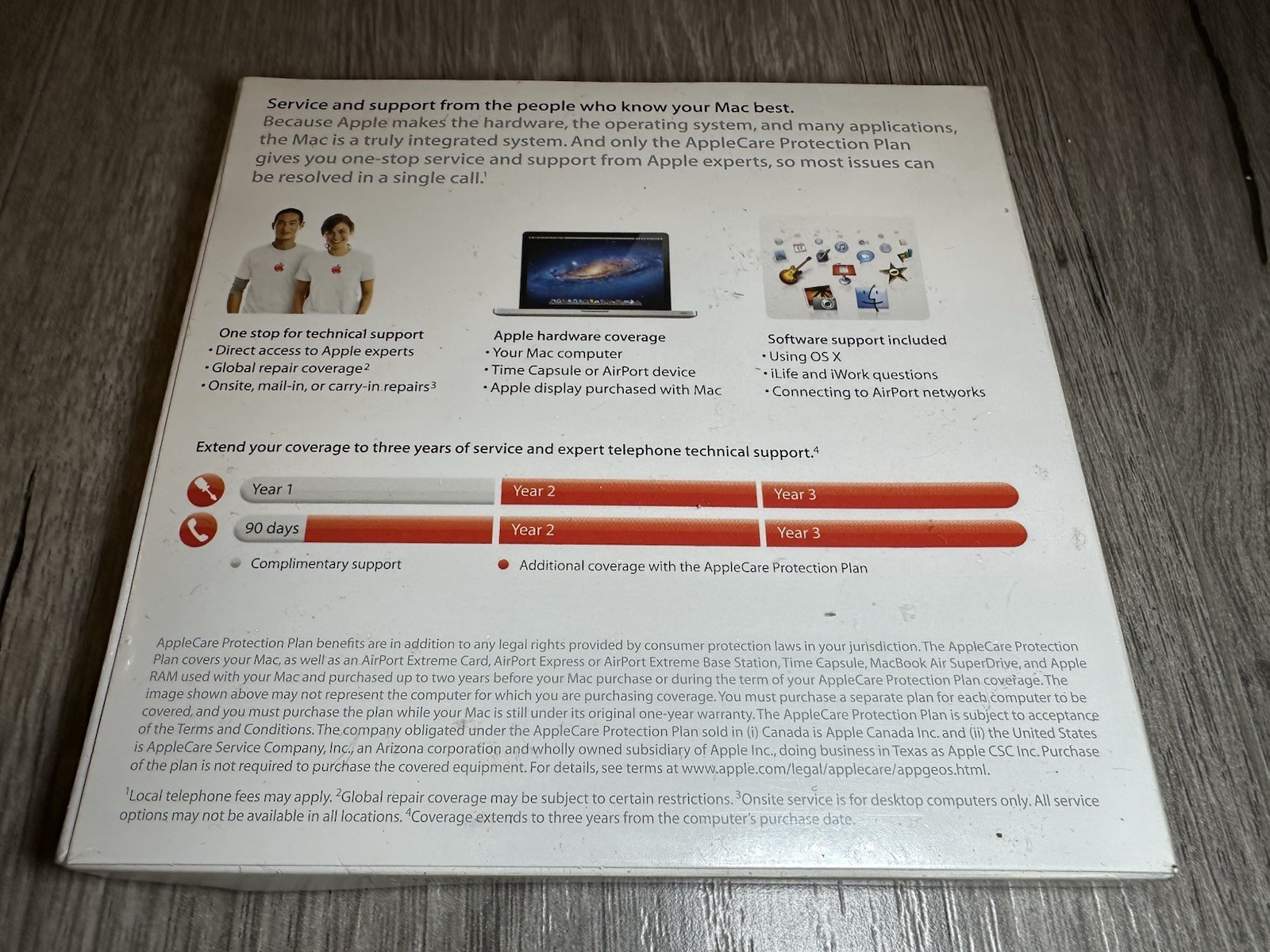 AppleCare Protection Plan Original Package – Apple Mac Collectible