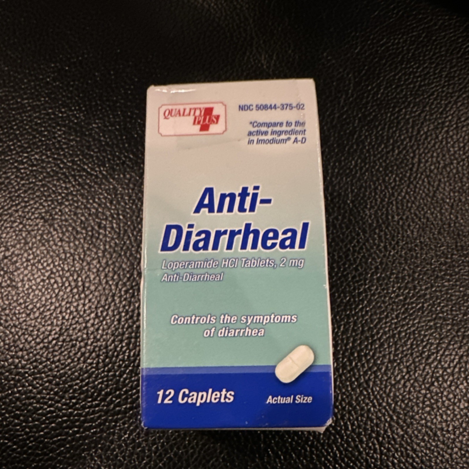 Quality Plus Anti-Diarrheal Loperamide HCl 2mg 12 Caplets Exp 2028