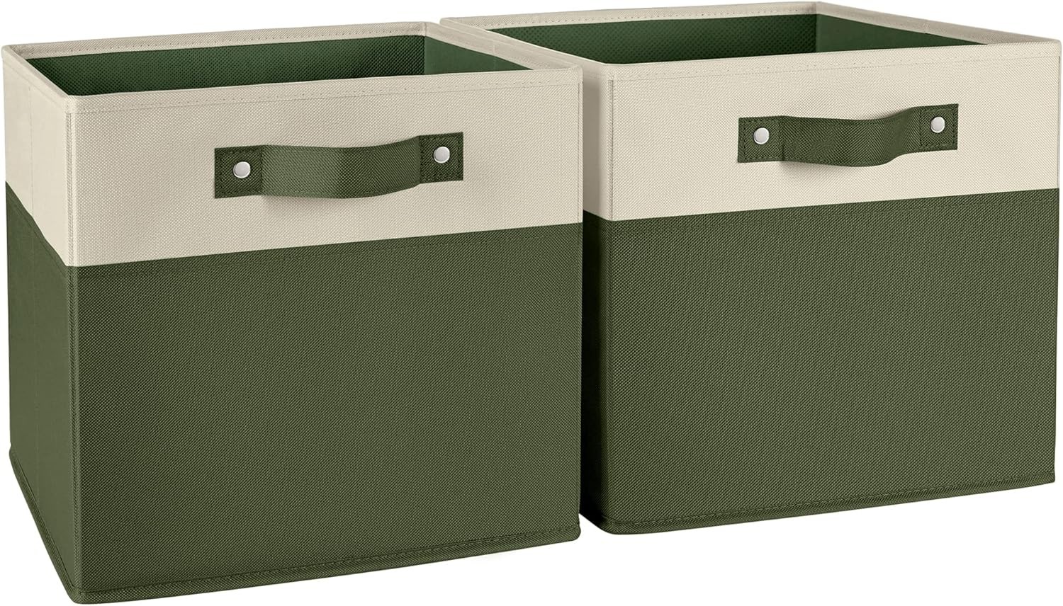 Kids storage bins - 10.5 Cube Storage Organizer with Handles – Olive Two