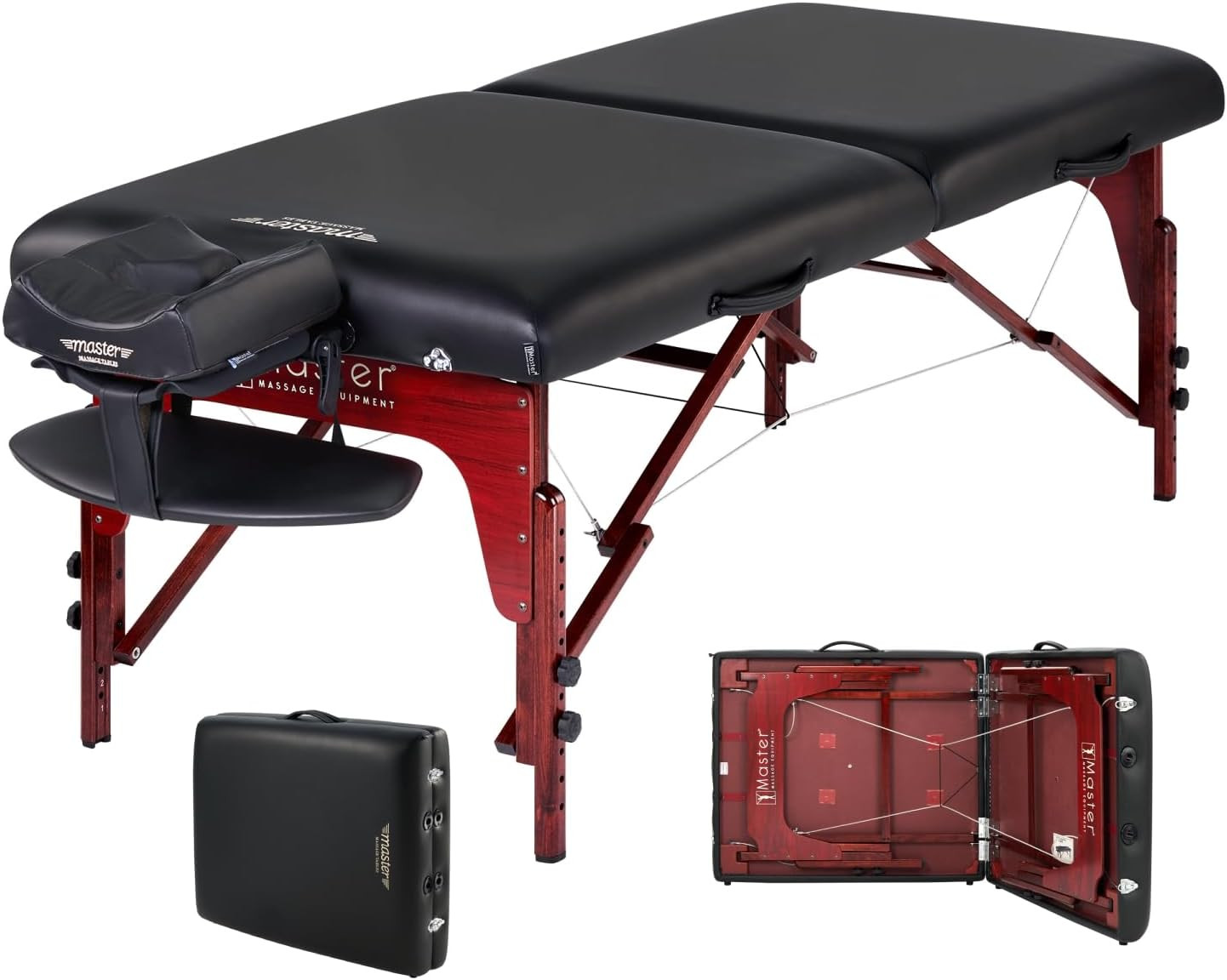 Master Massage Montclair Pro 31” Portable Massage Table Package – Memory Foam Cu