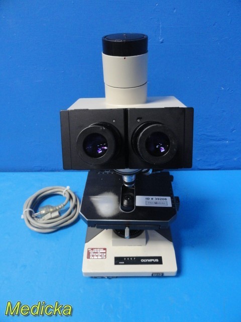 Olympus BH-2 Lab Microscope w/ Trinocular Head, 3 Objectives, Stage ~ 39208