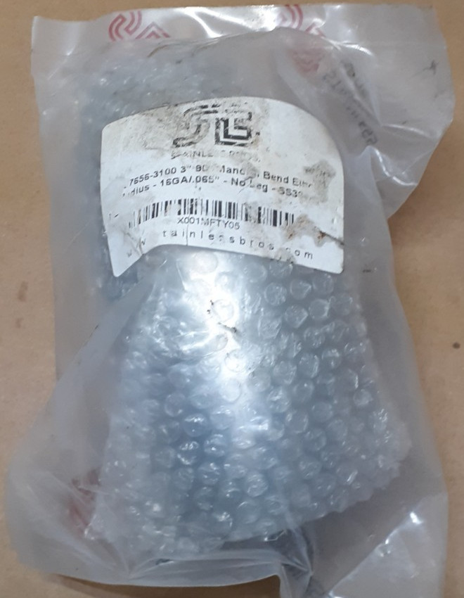 JB Stainless Bros 601-07656-3100 - SS304 90° Elbow