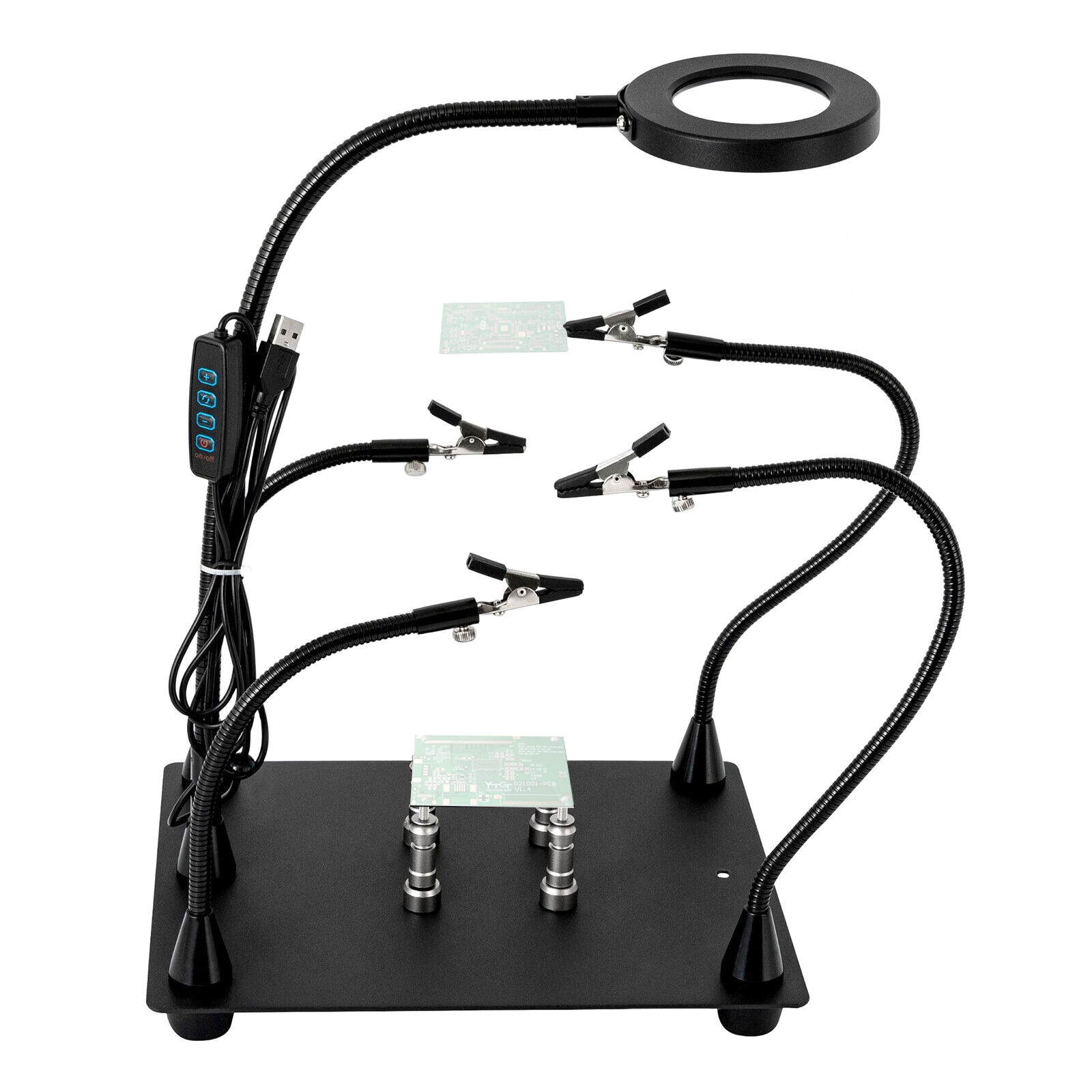 DC 5V Magnetic Helping Hand Soldering Station +Magnetic PCB Circuit Board Holder