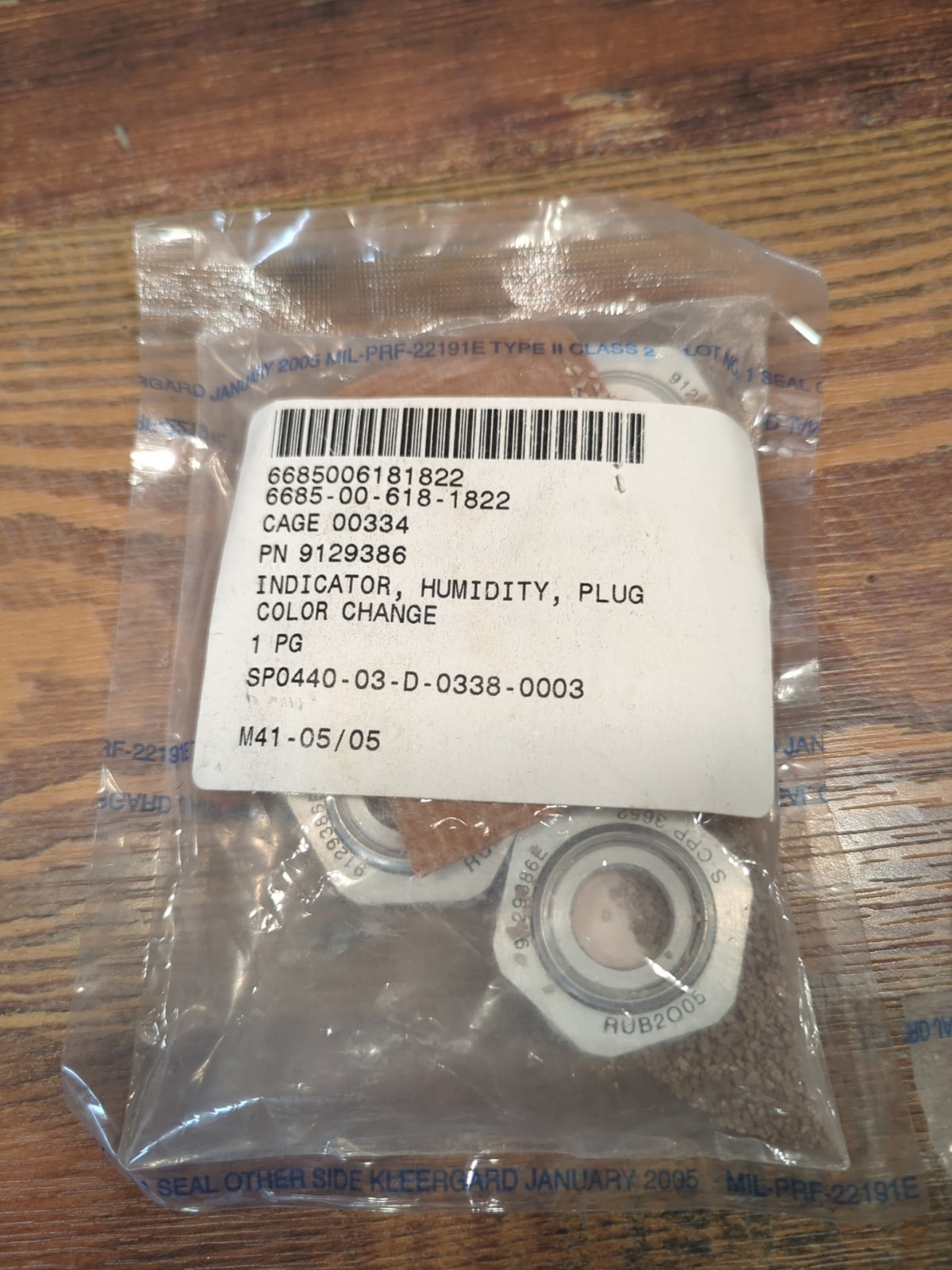 PLUG HUMIDITY INDICATOR Color Changing Pack Of 5 Sealed 6685-00-618-1822