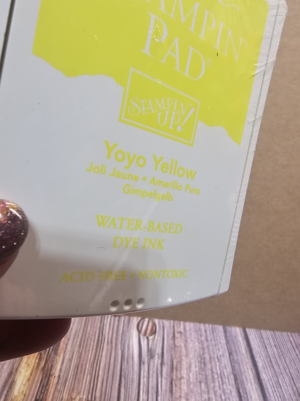 STAMPIN' UP! YOYO YELLOW Classic Ink pad NEW NEVER OPENED Water Based Ink