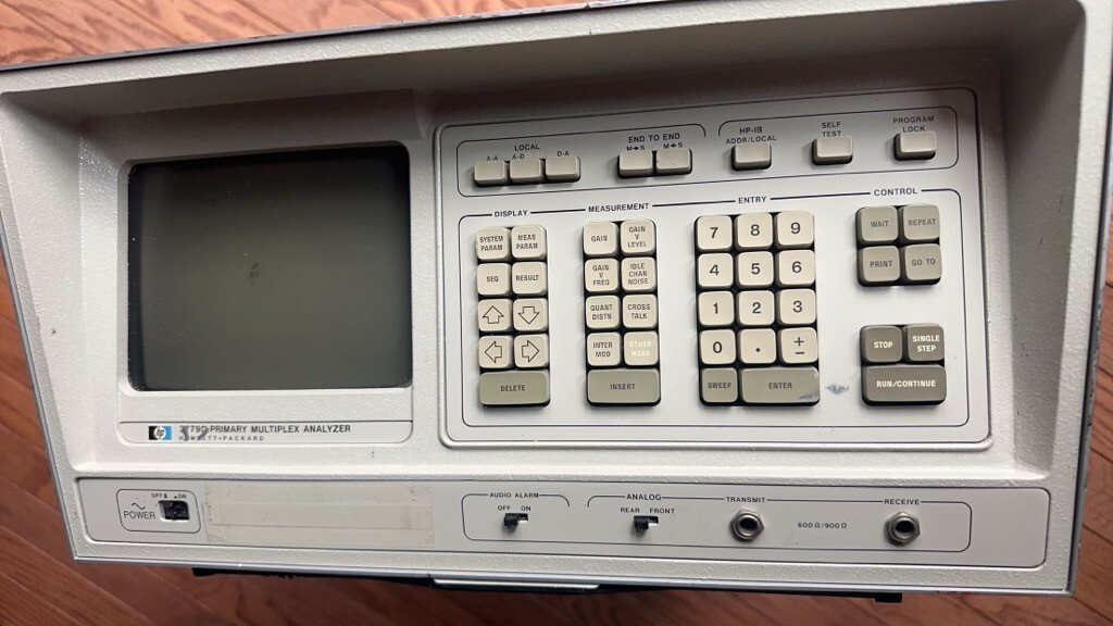 HEWLETT-PACKARD 3779D PRIMARY MULTIPLEXER ANALYZER