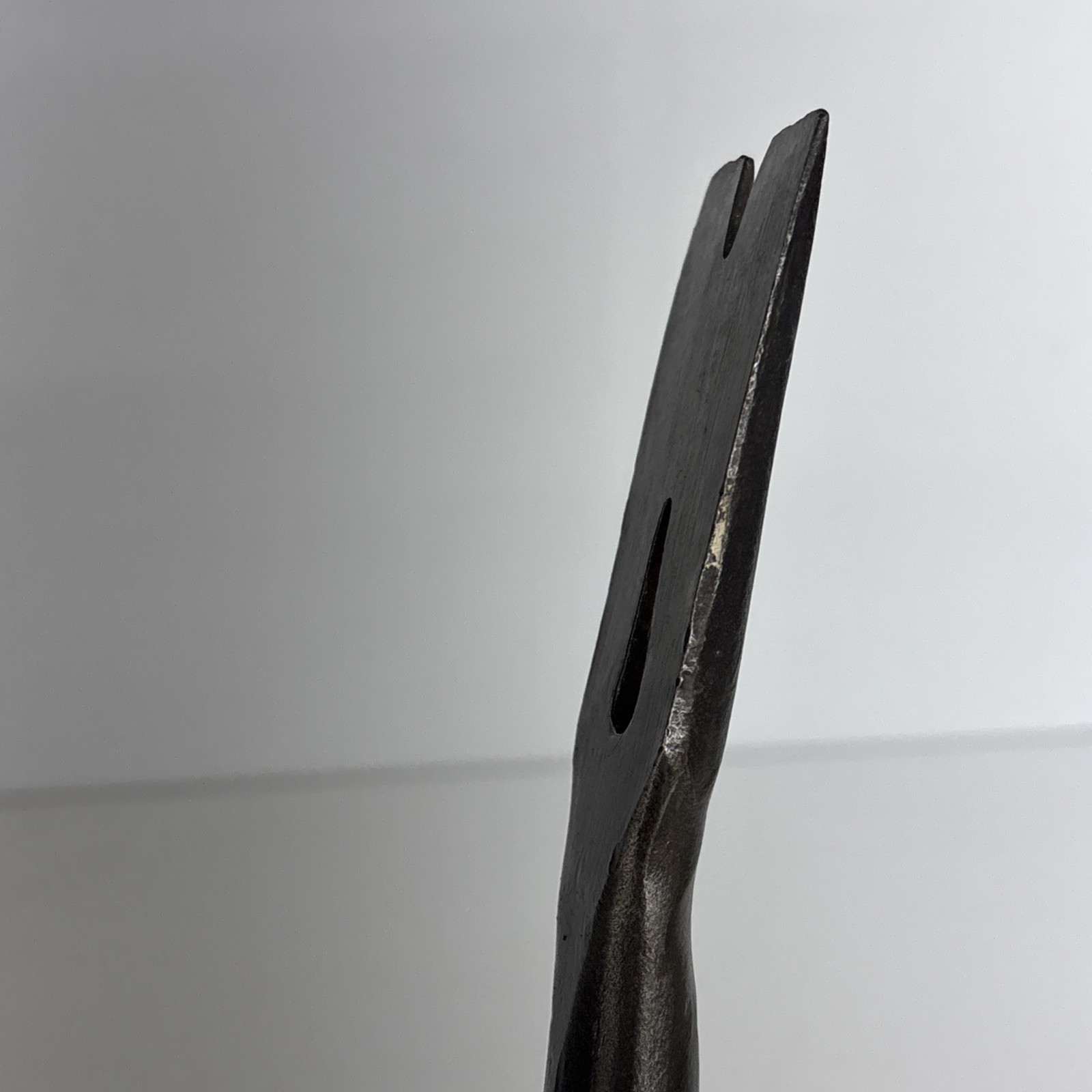 Vintage 10” Solid Steel Pry Bar Nail Puller Wrecking Tool