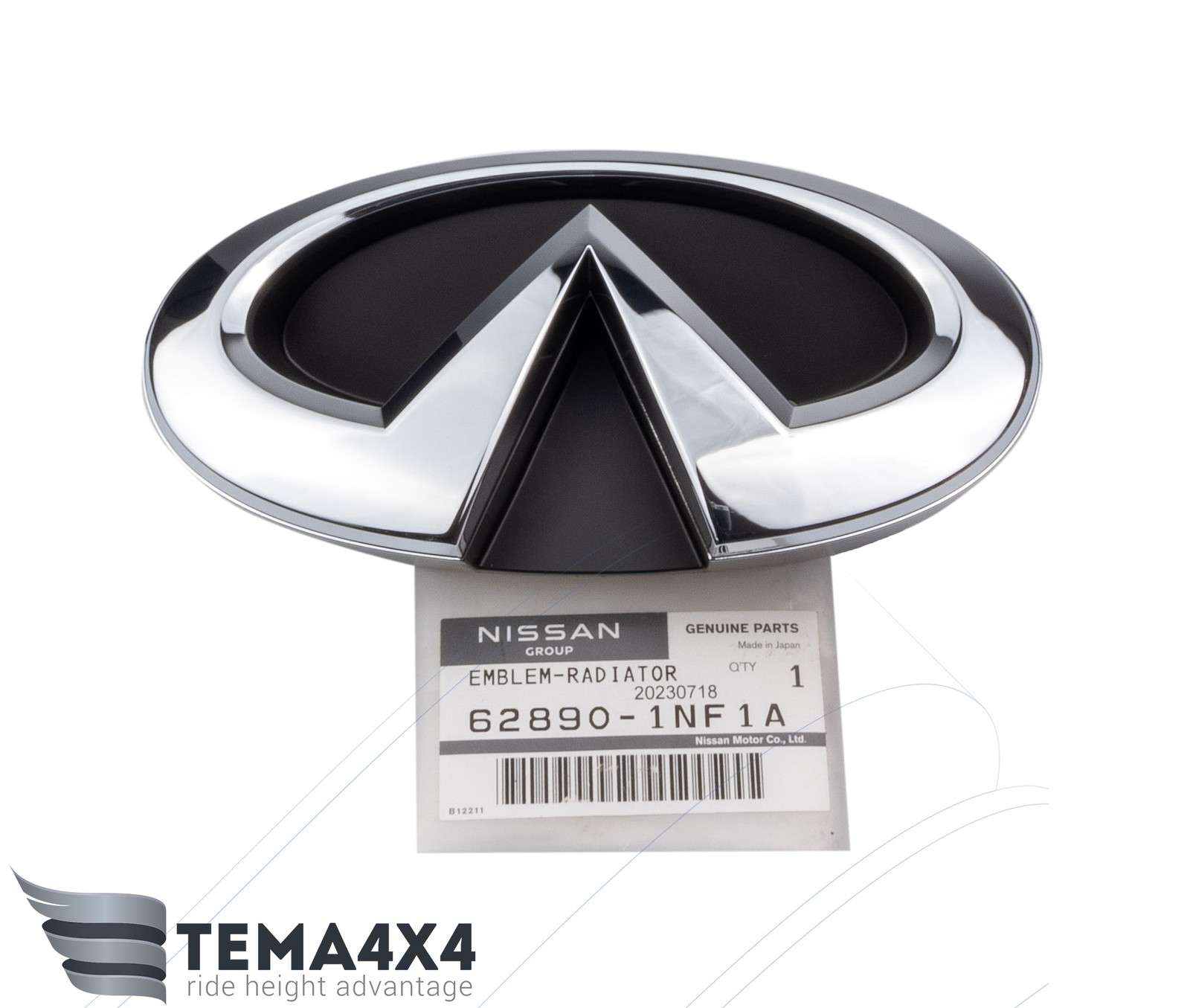 Genuine OEM Front Grille Emblem Logo for Infiniti G37 G25 62890-1NF1A 628901NF1A