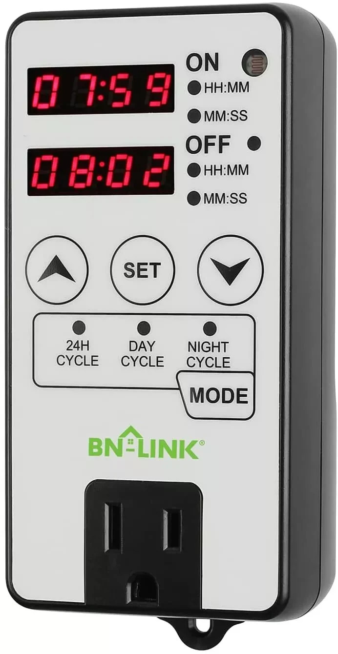 BN-LINK Timer Outlet Short Period Repeat Cycle Intermittent Digital Timer 24H