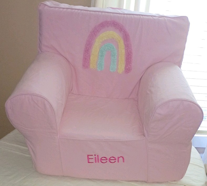 Pottery Barn My Anywhere Medium Pink Chair  Cover& Inserts