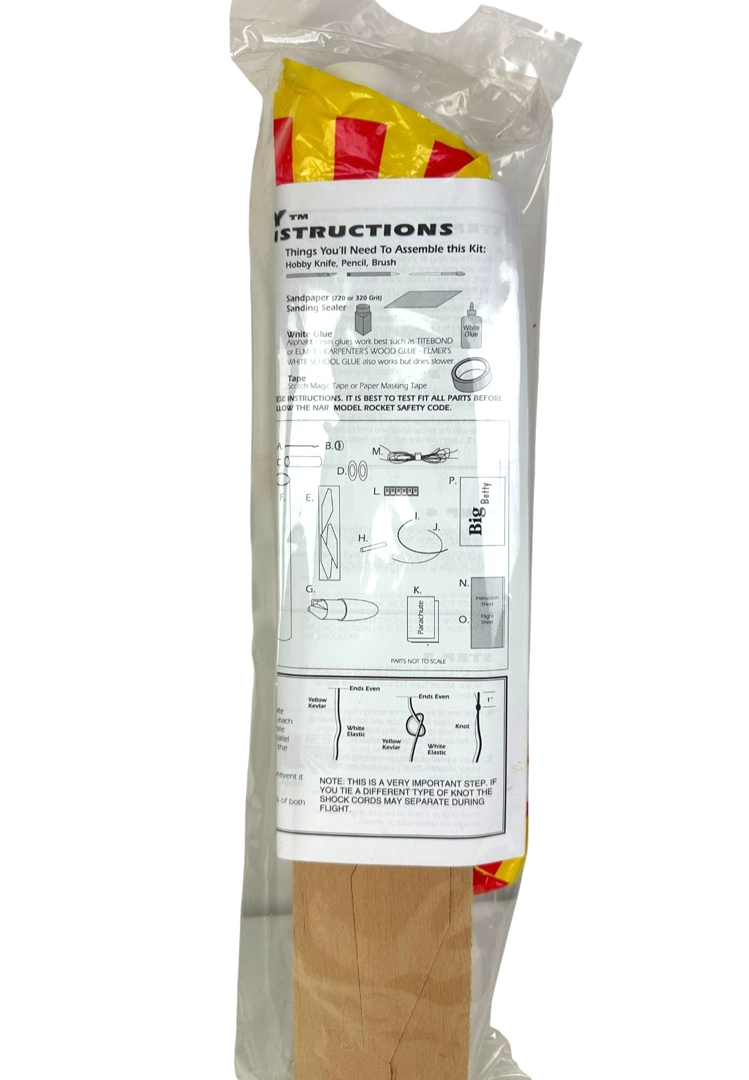 Quest Flying Model Rocket Kit "Big Betty"  QST 1014