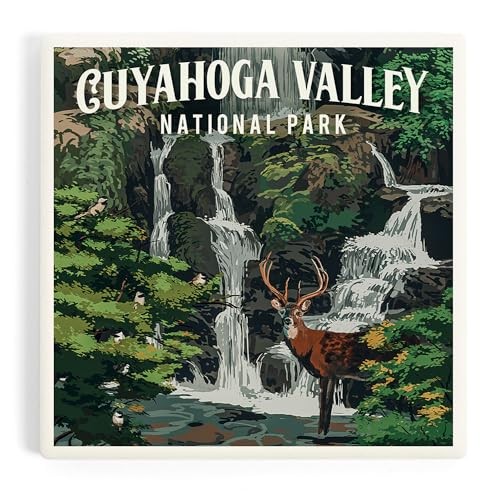 Cuyahoga Valley National Park, Ohio, Painterly National Park Single Coaster