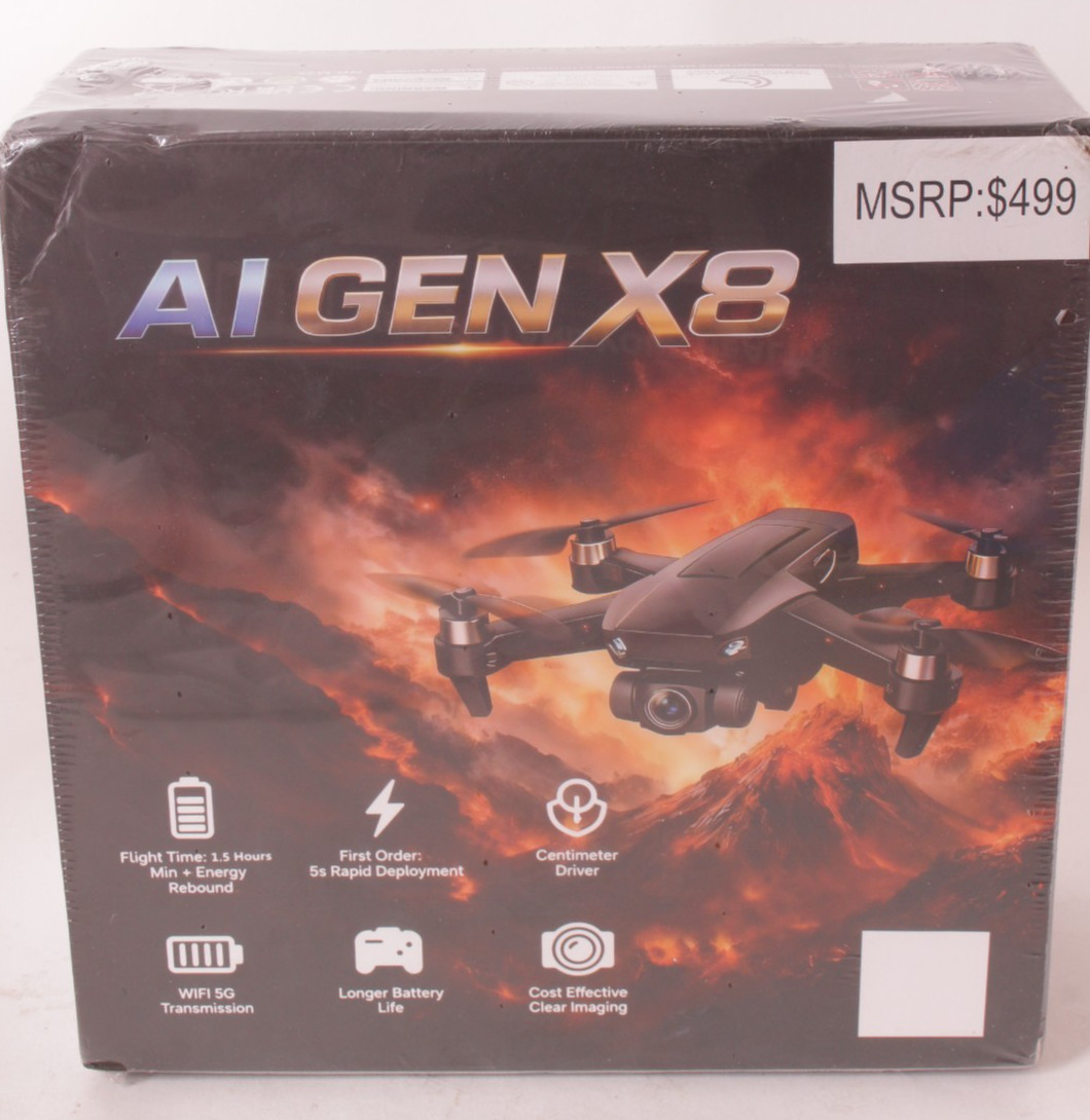 AI GEN X8 4K Ultra HD GPS Camera Drone Brushless Motors With WiFi5G 1.5Hr Flight