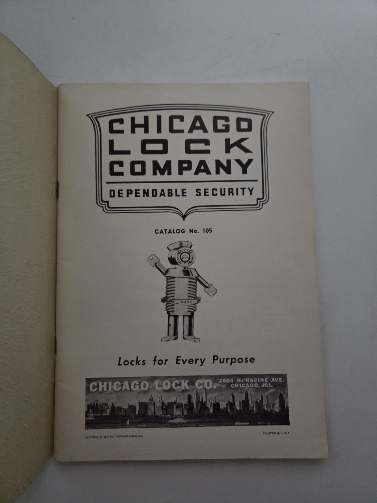 Chicago Lock Company Vintage Catalog