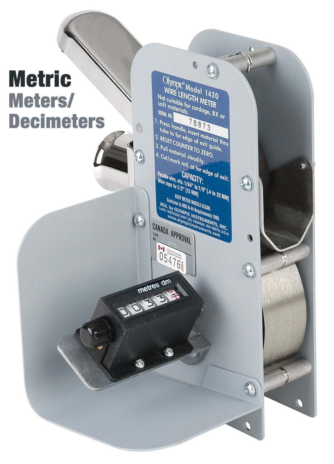 Olympic 1420 Metric Wire Measurer, meters and decimeters