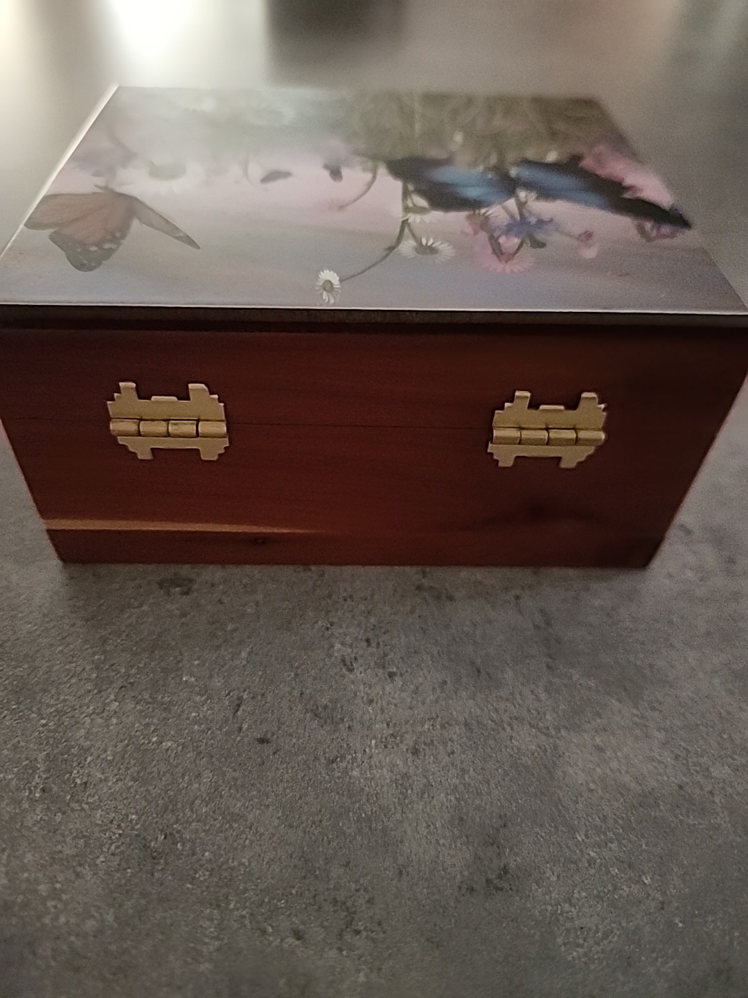 Butterfly Cedar Box 5x4x2 1/2
