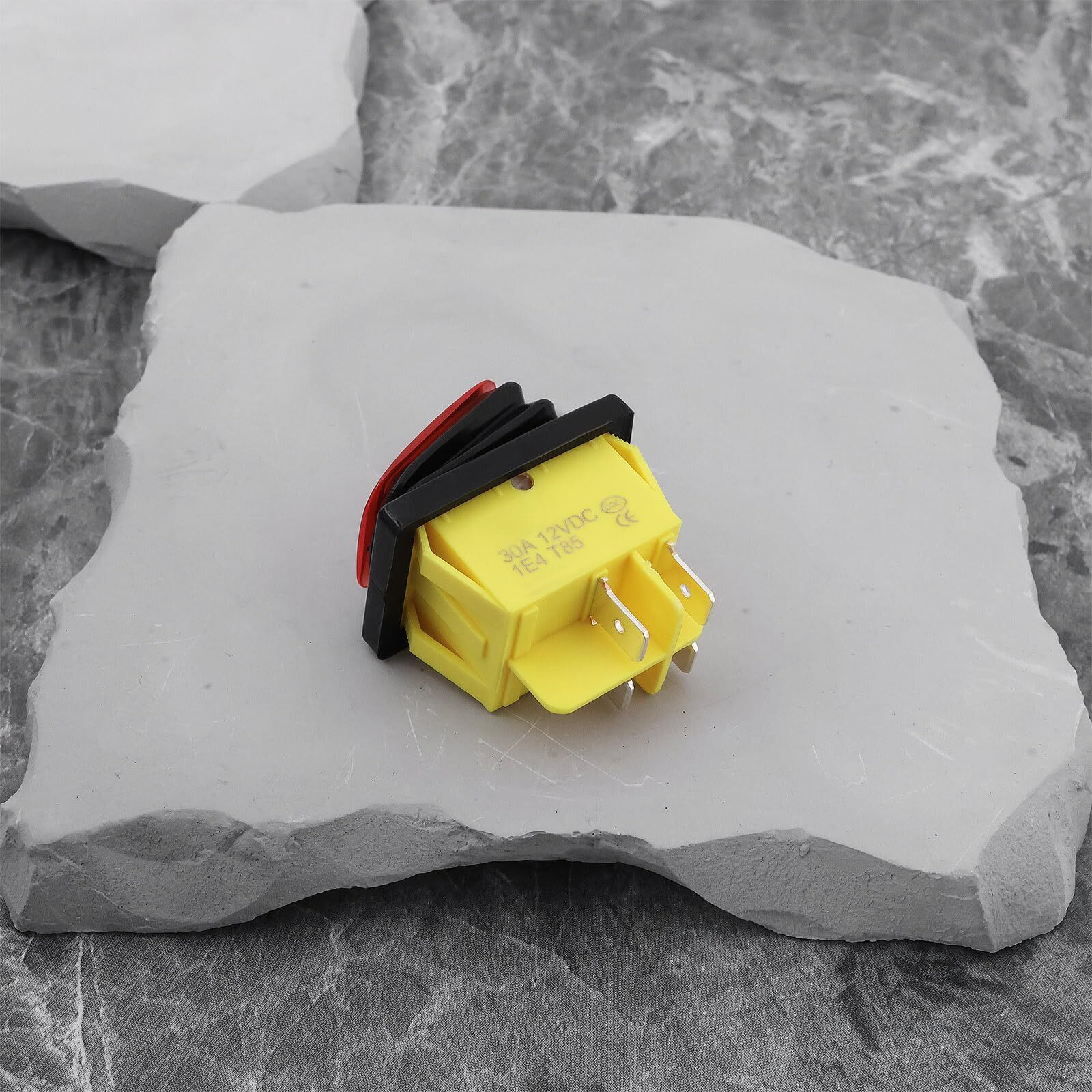 4Pcs Waterproof Rocker Toggle Switch 4 Pins 2 Position ON/Off 12V/30A Switch ...