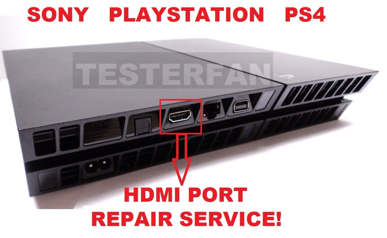 Fix Broken Sony PlayStation 4 PS4 Slim Complete System HDMI Port Repair Service!