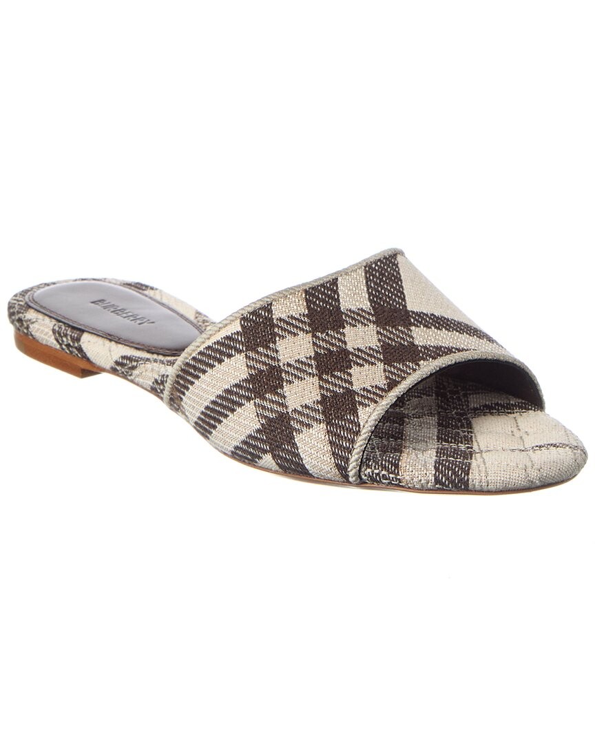 Burberry Check Sloane Canvas Sandal Women's