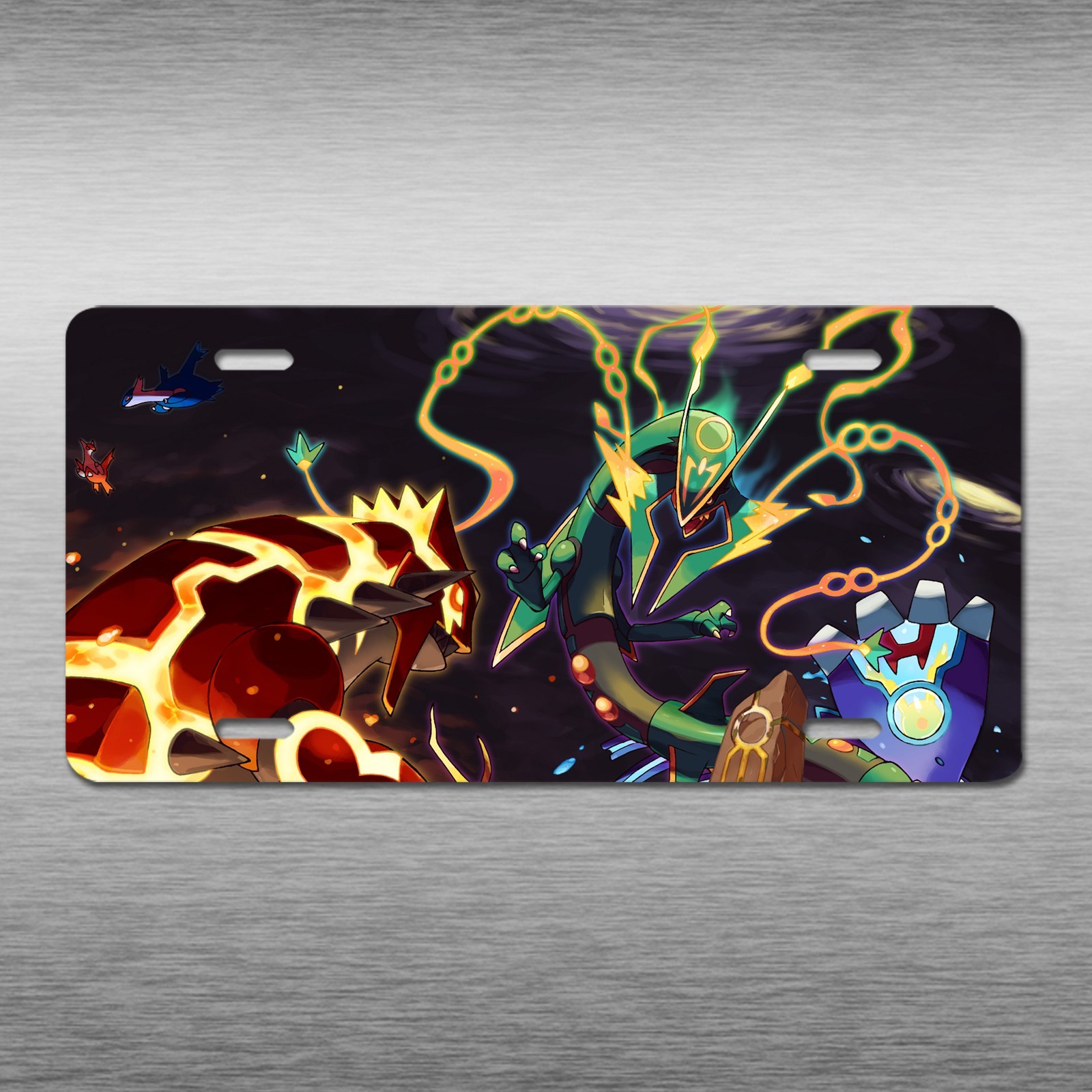 Pokemon Rayquaza Inspired Art Anime Vehicle License Plate Car Auto Truck Gift