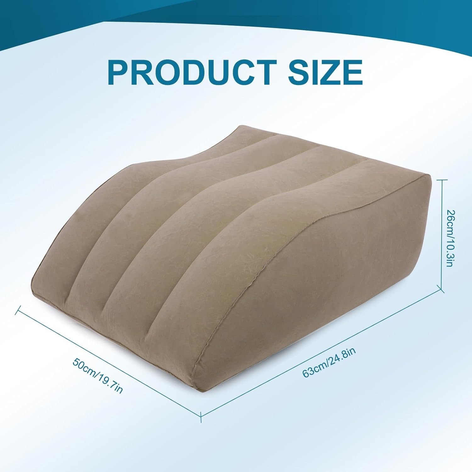 Inflatable Leg Elevation Pillow, Wedge Pillow for Sleeping, Portable Wedge Pi...