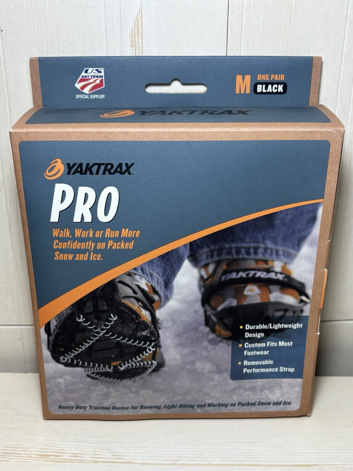 Yaktrax Pro Grips Traction: Built for Running, Light Hiking, Snow Size Medium