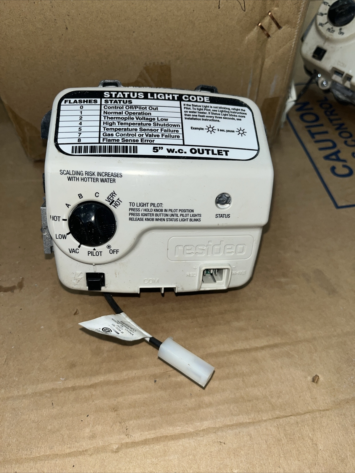 Honeywell Water Heater Gas Valve WT8840B1500