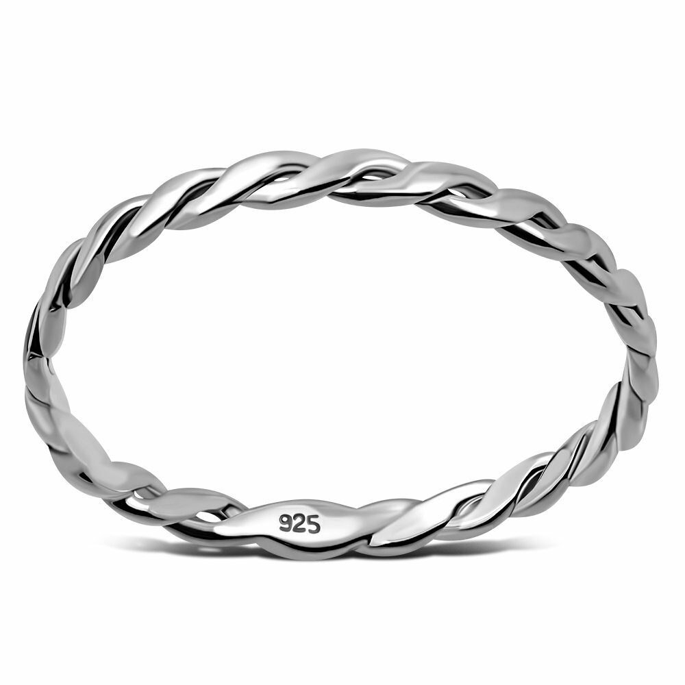 Twisted Delicate Silver- Sterling Silver 925 Ring- Multiple Sizes Available