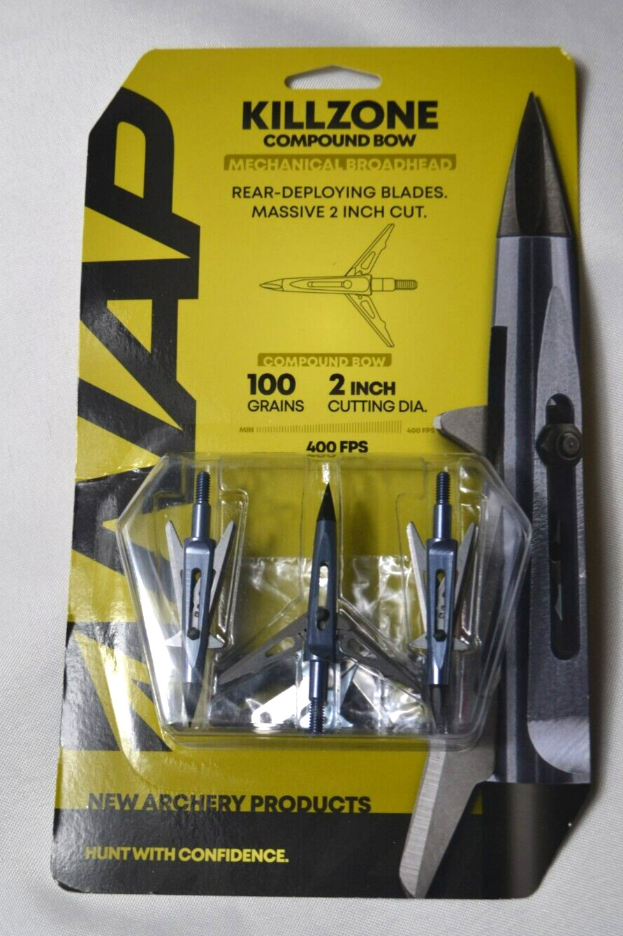 New Archery Products Killzone Compound Bow Rear-Deploying Blades Qty.3  - New