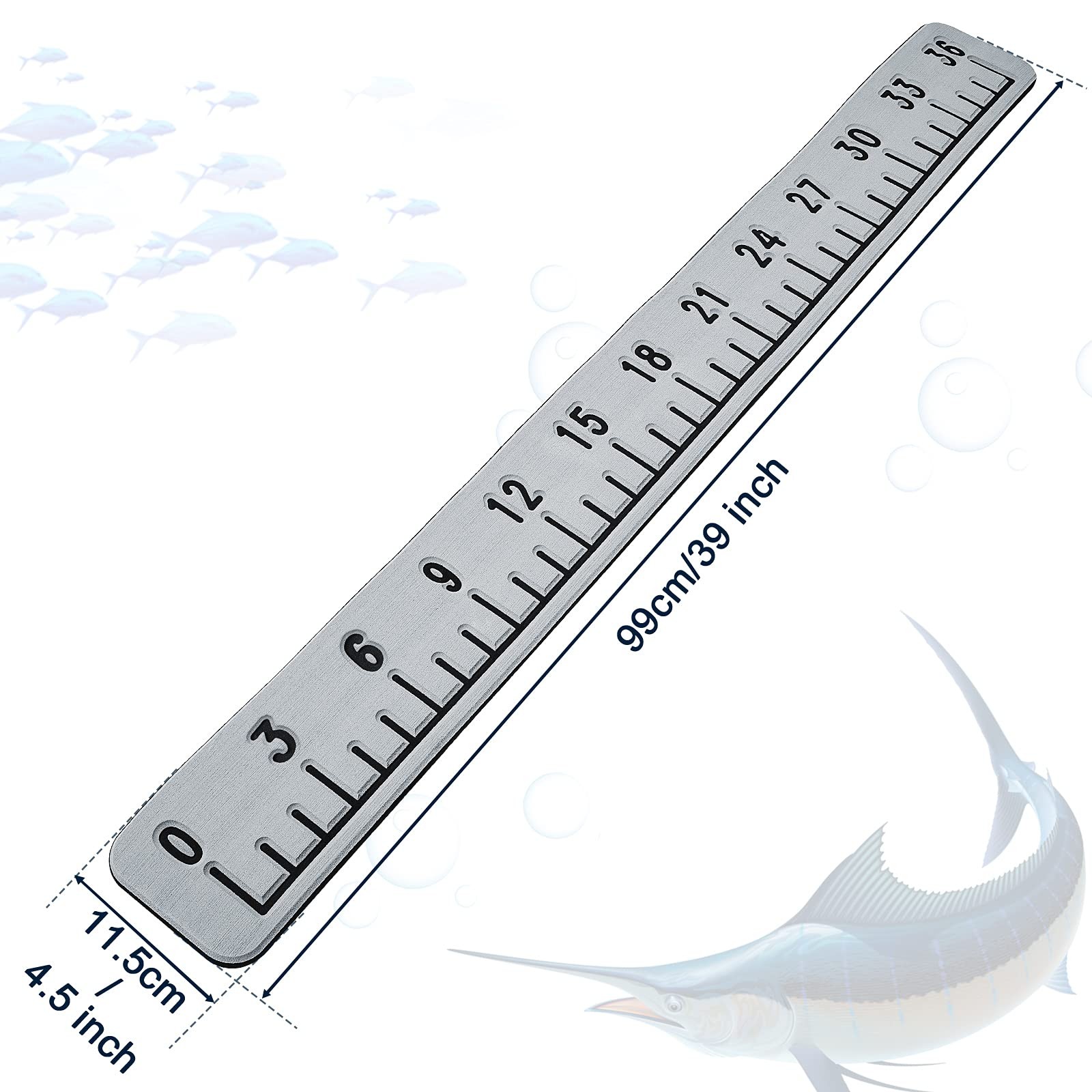 36 Inches Foam Fish Ruler Foam Fish Measuring Tape Adhesive Fishing Measuring Ac