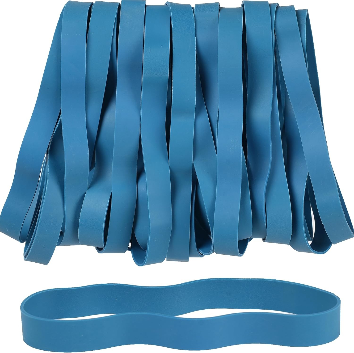 Rubber Bands Size#107 Heavy Duty Big Wide rubber band 30PCS Elastic Blue