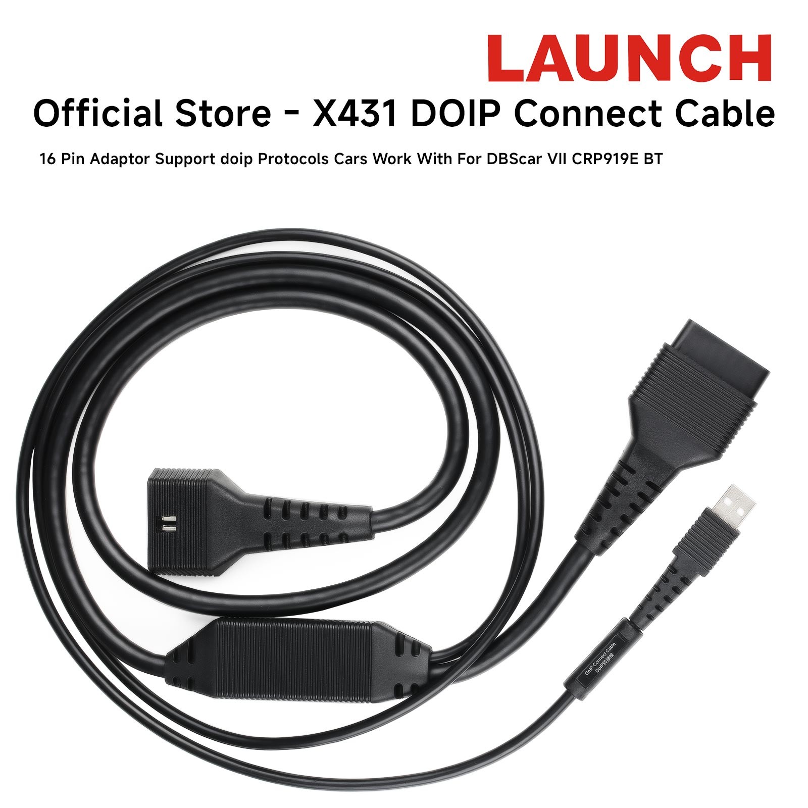 LAUNCH DOIP Connect Cable 16Pin for DBScar VII Bluetooth Device