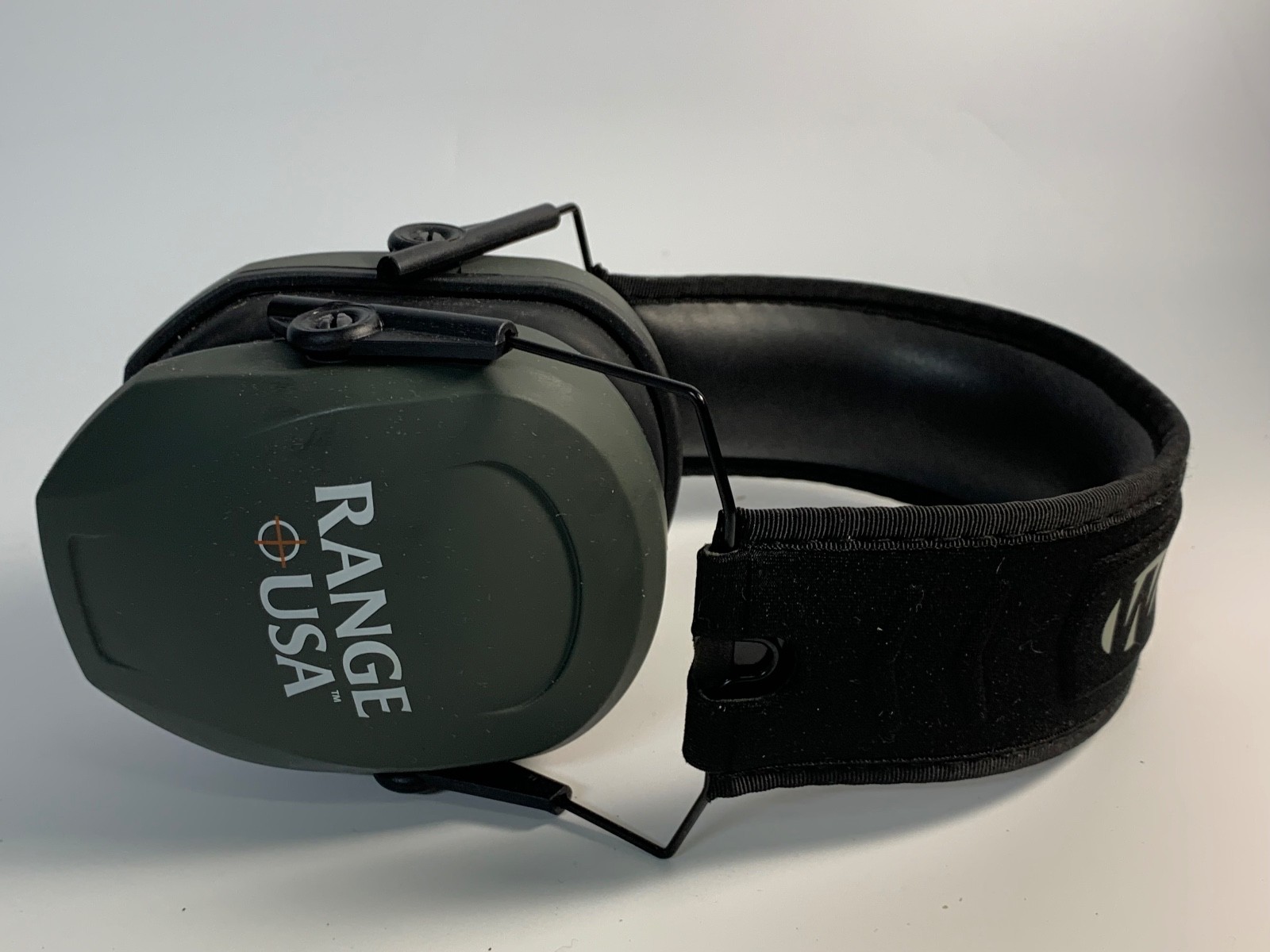 Range USA Earmuff Green Shooting Range Noise Protection Headphones Adjustable