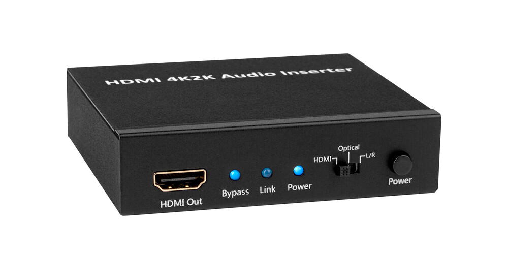 Premium UHD 4K 1080P HD DVI HDMI Audio Combiner + Audio To HDMI Encoder
