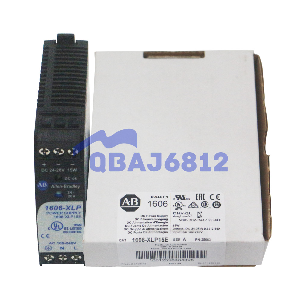 Brand New Allen Bradley 1606-XLP15E Compact Power Supply 24-28V DC