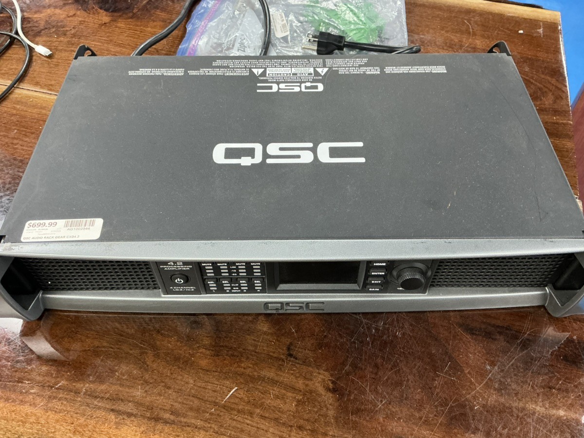 QSC AUDIO CXD 4.2 CHANELS UNTESTED, POWERS ON (AG1002544)