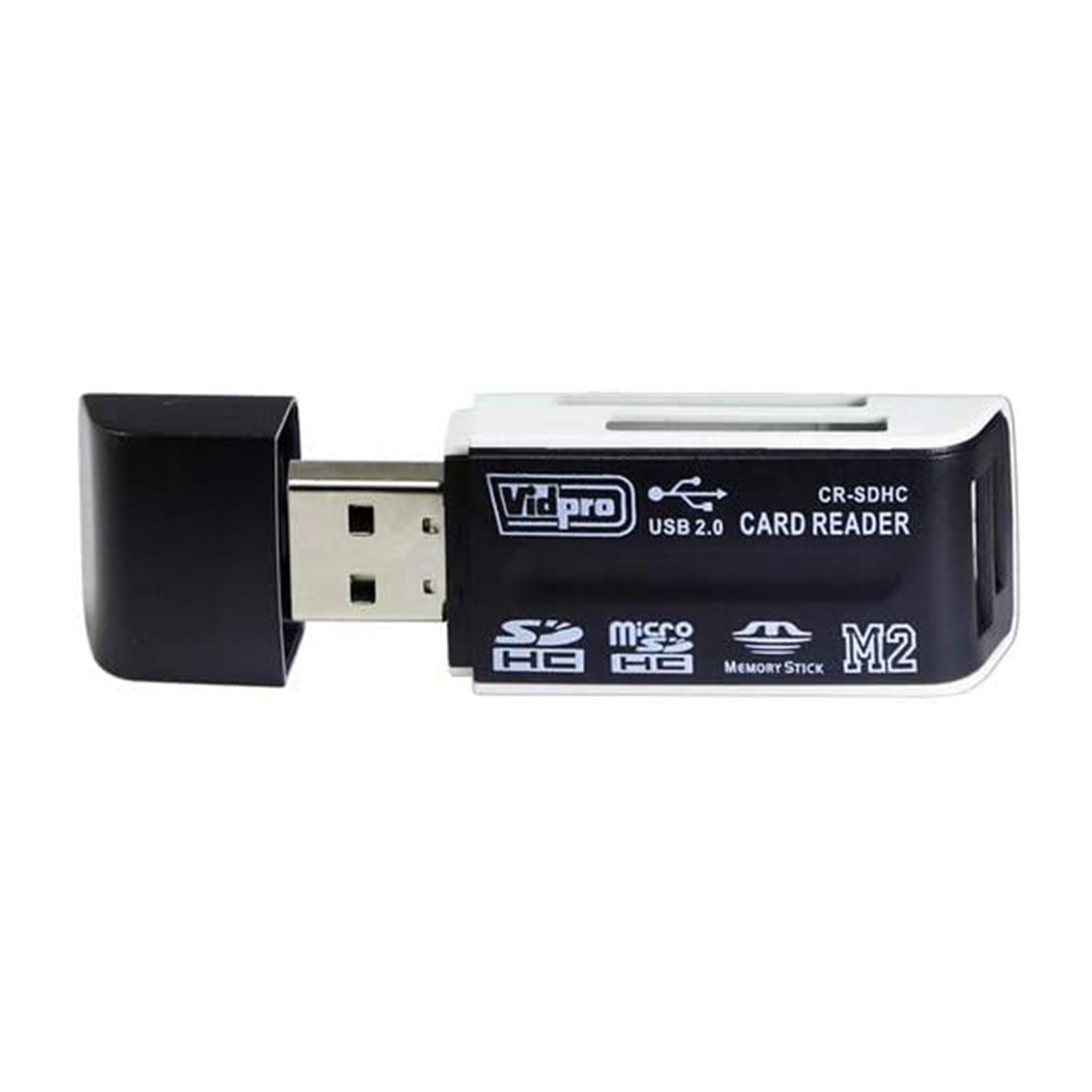 2X SD/SDHC Card Reader Vidpro Plus One Usb 12' Cable