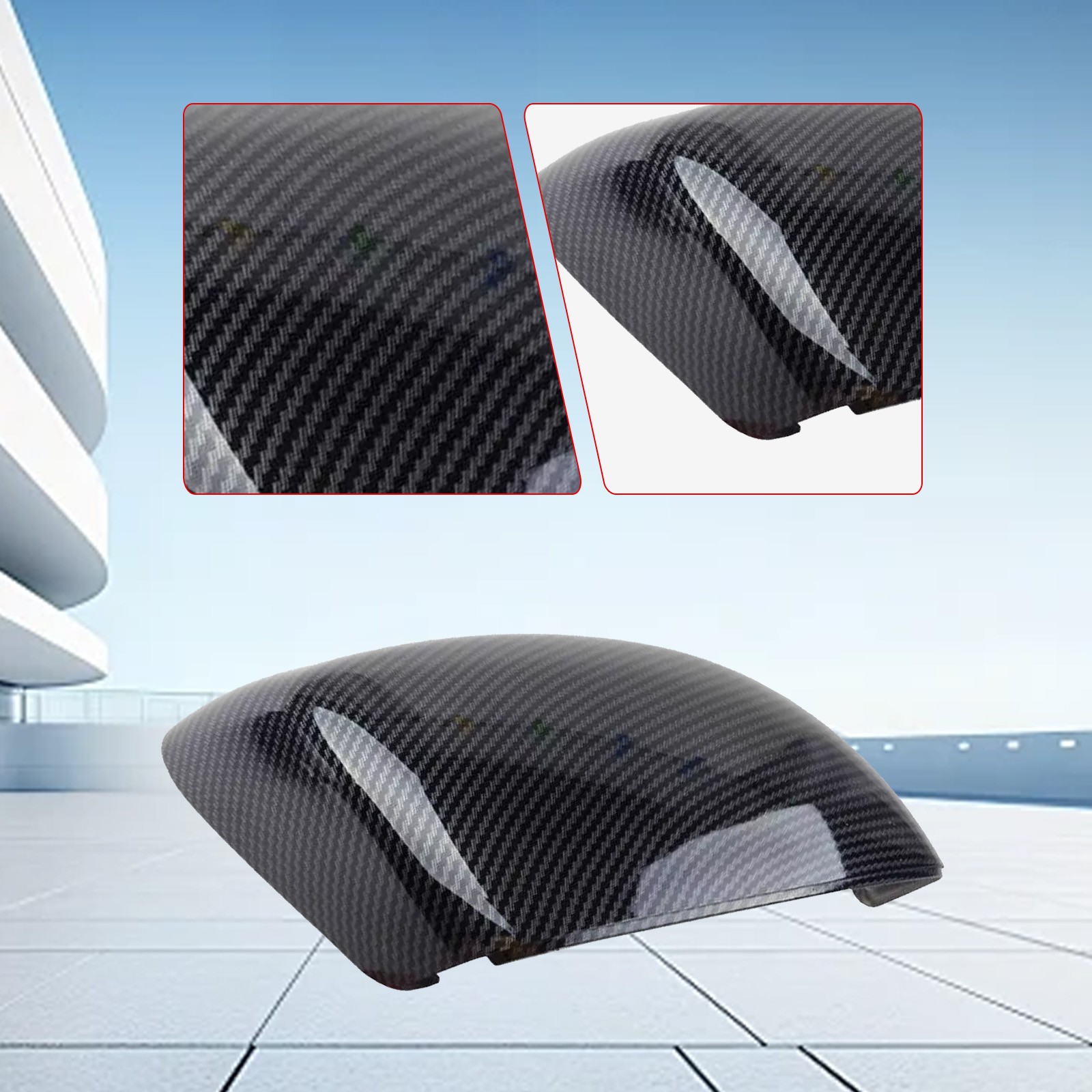 ABS Carbon Fiber Style Rearview Mirror Cover For Honda Civic 9th Gen 2012-2015