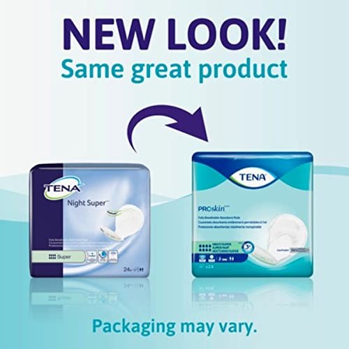 TENA ProSkin Night Super Pads 48 Count Maximum Absorbency