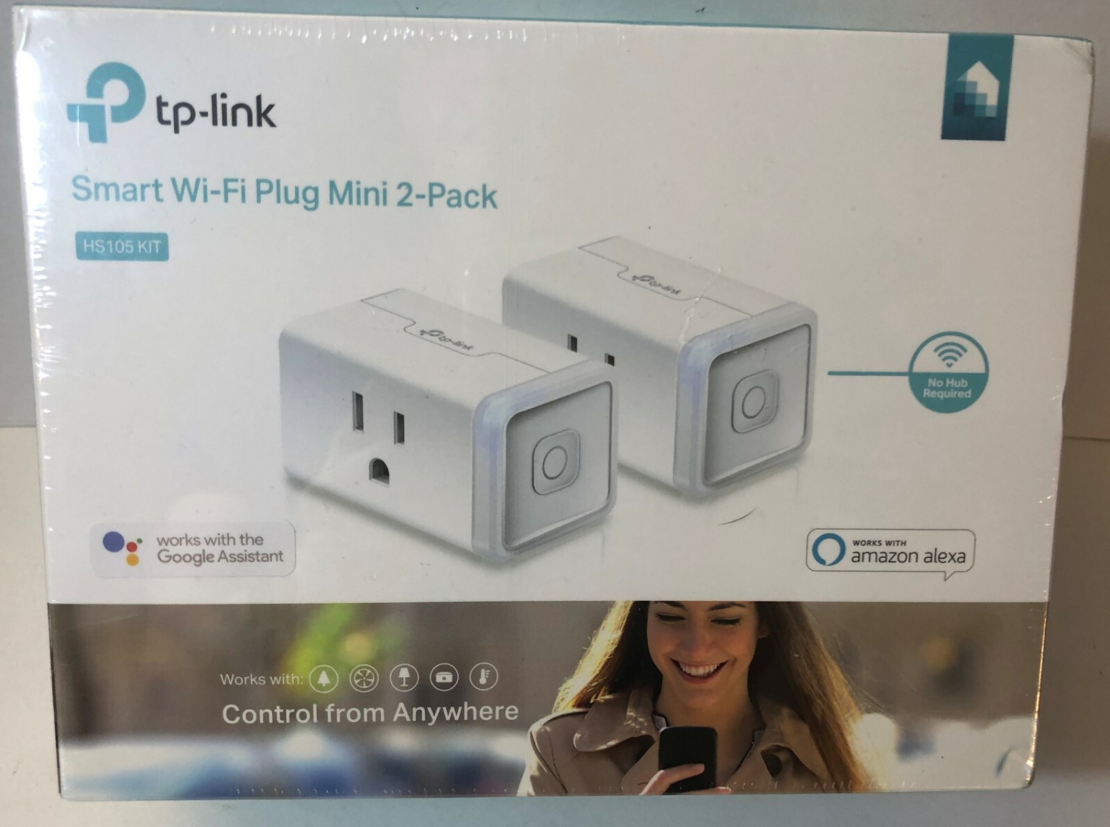 Kasa Smart Wi-Fi Plug Mini by TP-Link (2-Pack) - Control your Devices from anywh
