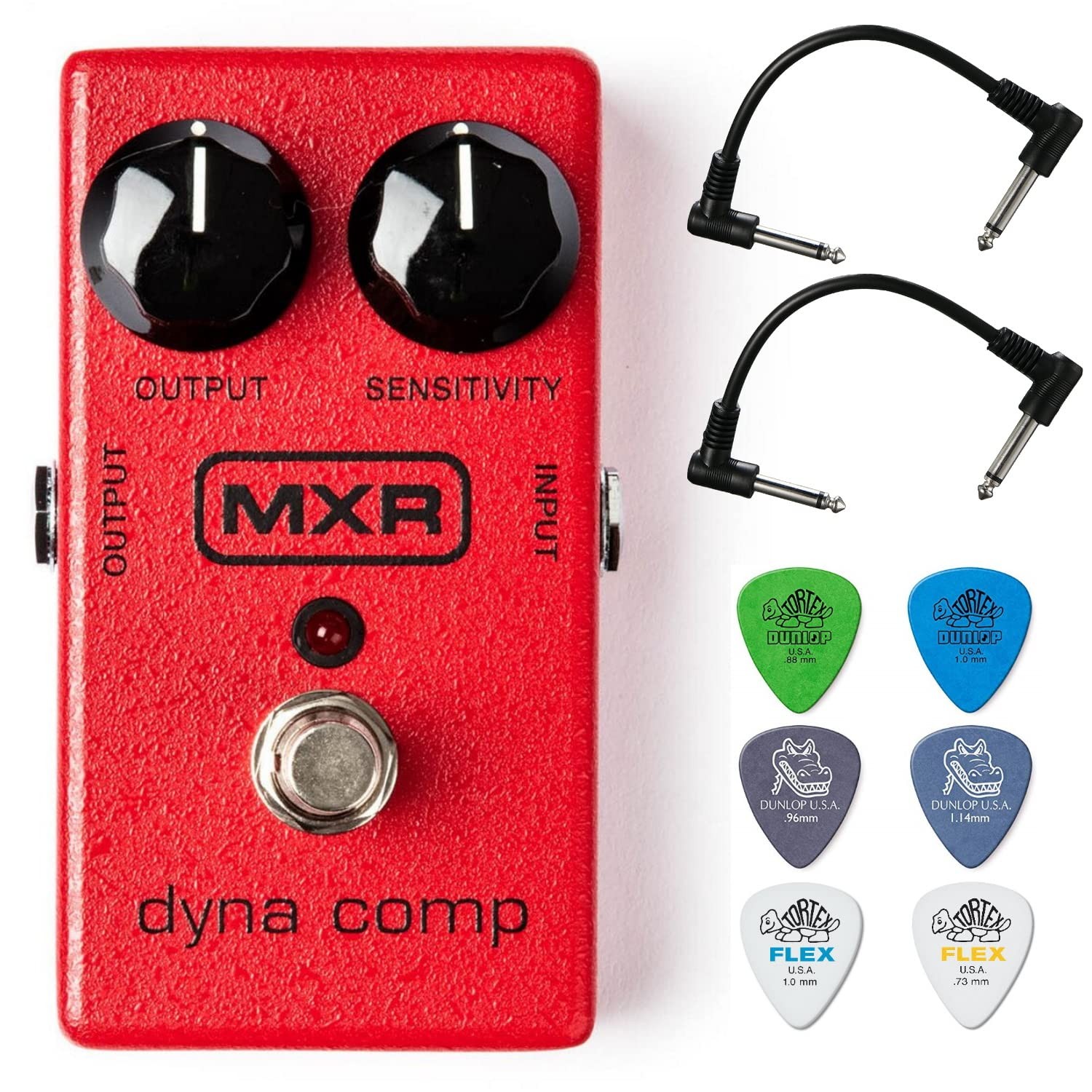 Briskdrop MXR M102 Dyna Comp Compressor Pedal Bundle with 2 Patch Assorted