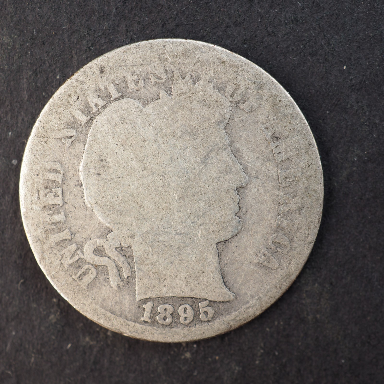 1895 *S* BARBER SILVER DIME ***NICE COIN!*** - FREE SHIPPING! C4383