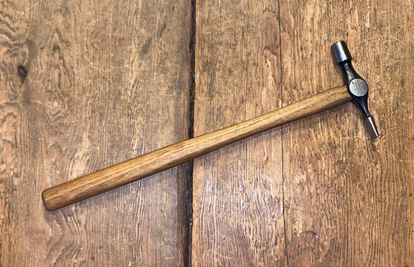 VINTAGE STANLEY CROSS PEIN HAMMER CP 3 1/2 OZ ASH HANDLED CARPENTERS OLD TOOLS