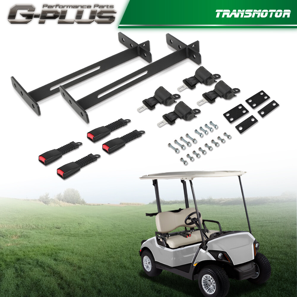 Golf Cart Seat Belts Bracket Kit Fit For Yamaha EZGO Club Car 4 Seater Cart