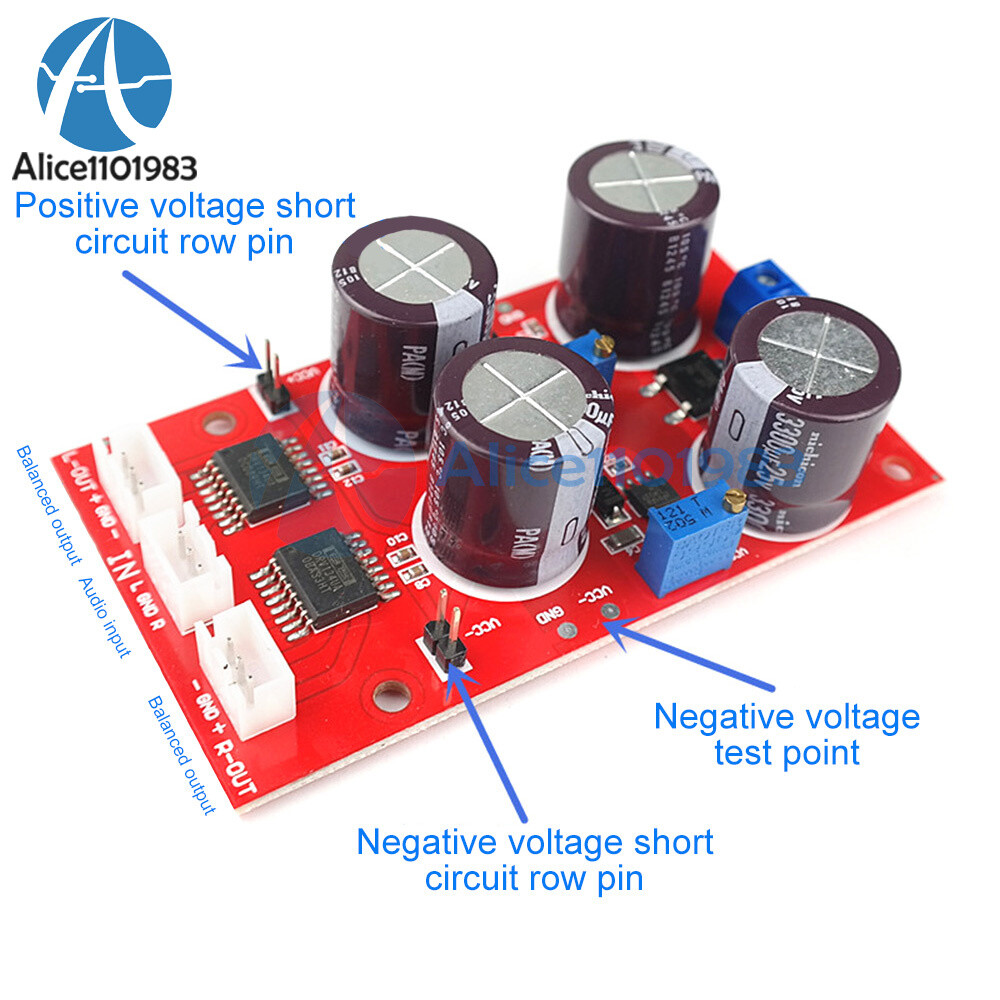 DRV134 Matched Input Amplifier 2 Channel Unbalanced to Balance Converter Board