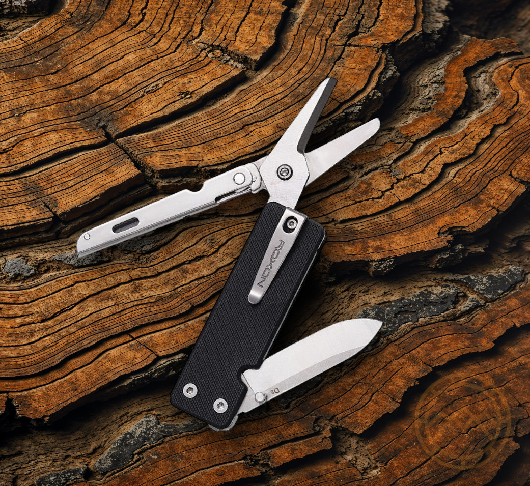 ROXON KS2 Elite Multitool Varied Integrated Tools D2 Steel Blade G10 Handle